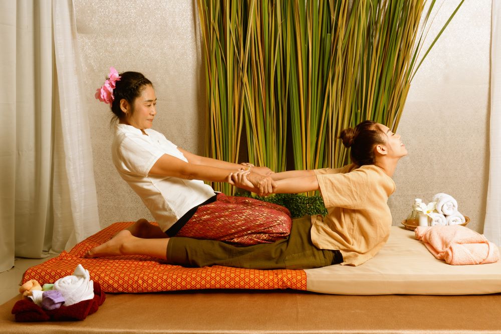 Thai massages in Bangkok help release tension. 